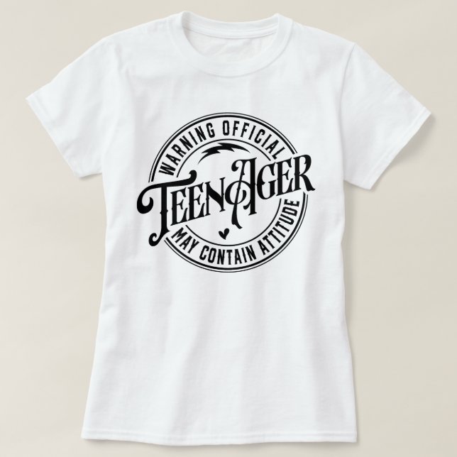 Camiseta Teenager Offical Vintage (Frente do Design)