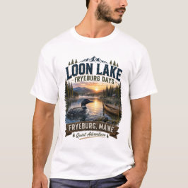 Camiseta Teenil Loon Lake Fryeburg Days