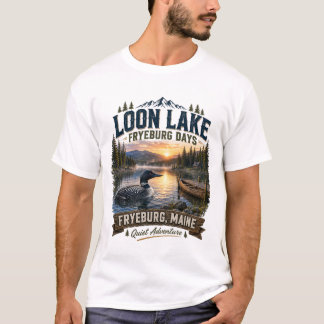 Camiseta Teenil Loon Lake Fryeburg Days