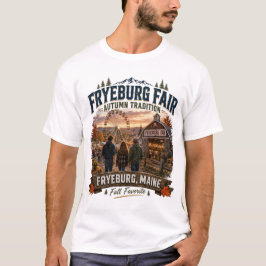 Camiseta Teenil Tradicional de Outono da Feira de 