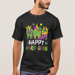 Camiseta Teeth Jester Mask Dental Hygiene Happy Mardi Gras