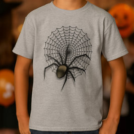 Camiseta Teia de Aranha Assustadora Manga Curta de Hallowee