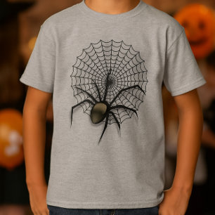 Camiseta Teia de Aranha Assustadora Manga Curta de Hallowee