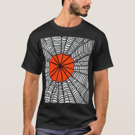 Camiseta Teia de Aranha de Halloween