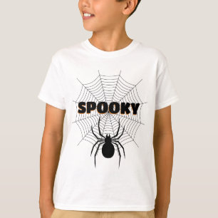 Camiseta Teia de aranha preta Halloween Assustador