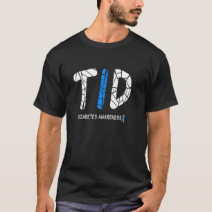 Camiseta Teia de Aranha T1D Conscientização sobre Diabetes