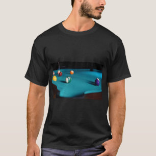 Camiseta Teia do Jogo da Bola de Bolso Billiards