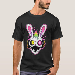 Camiseta Tekk Drum e Bass DJ Rabbit Trippy EDM Rave