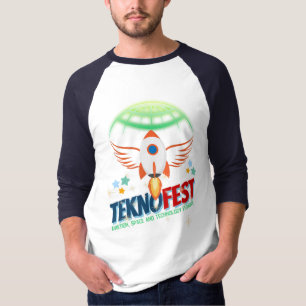 Camiseta TEKNOFEST Rocket Design - Aviação e tecnologia