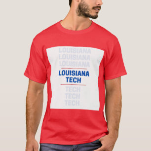 Camiseta Tela azul com Acentos Vermelhos