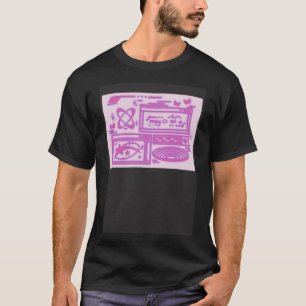 Camiseta Tela da Sala de Controle de Vintage Y2K 90s retror