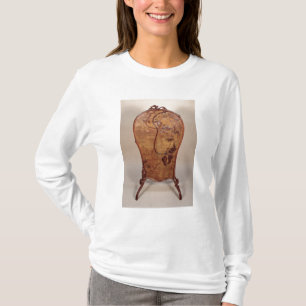 Camiseta Tela de fogo com o marquetry de várias madeiras