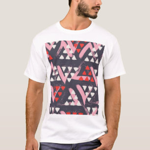 Camiseta Tela de padrão artístico desenhado à mão