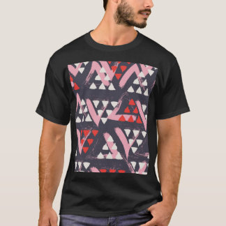 Camiseta Tela de padrão artístico desenhado à mão