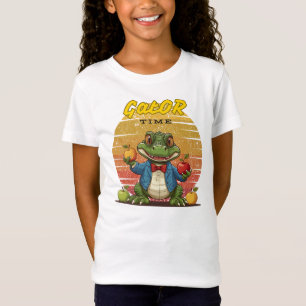 Camiseta Tela de Retro do Tempo do Gator