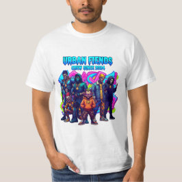 Camiseta Tela de Streetwear de Rebeldes para Grafite Neon