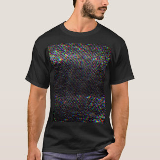 Camiseta Tela de teste com brilho na textura