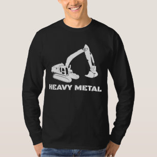 Camiseta Tela do Bulldozer Bulldozer de Digger Metal Pesado