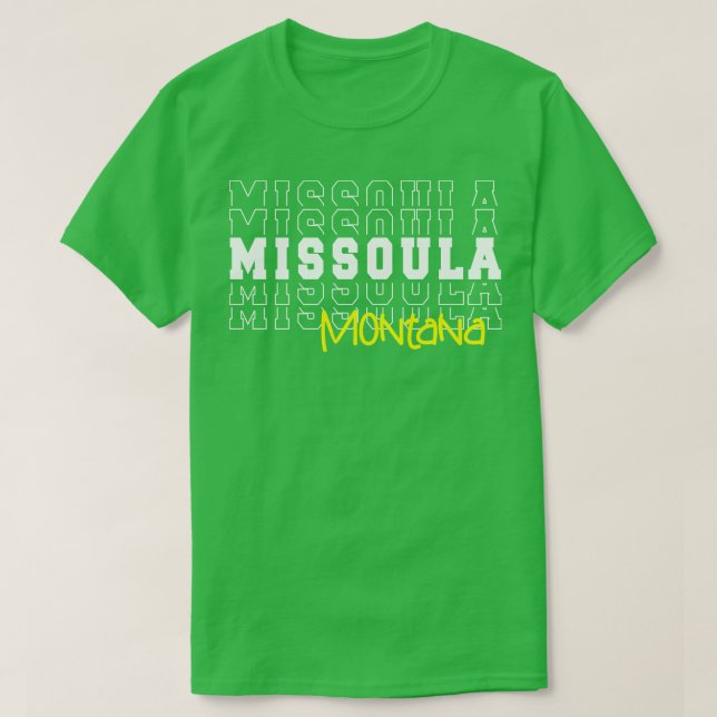 Camiseta Telecomunicações da cidade de Montana (Frente do Design)