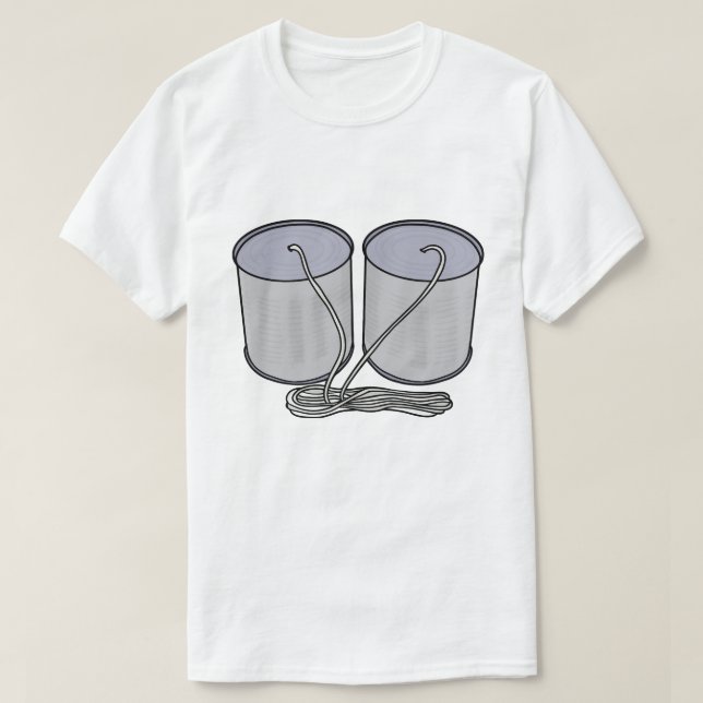 Camiseta Telefone de Lata de Lixo (Frente do Design)