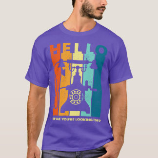 Camiseta Telefone de saudação com faixas retrorreflectoras
