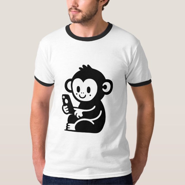 Camiseta Telefone do Macaco (Frente)