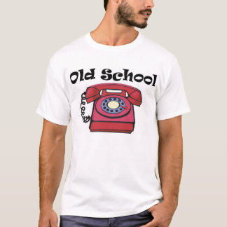 Camiseta Telefone novo da escola da escola velha