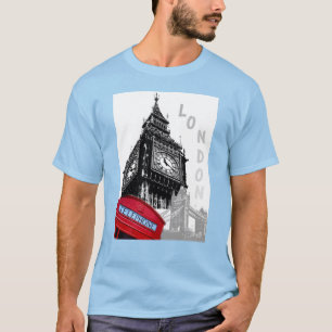 Camiseta Telefone Vermelho de Torre Ben Big Ben London Pers