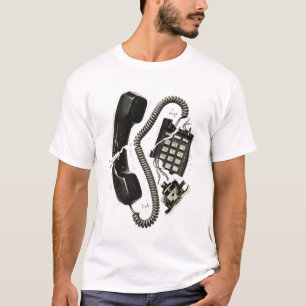 Camiseta Telefone Vintage Desconstruído Call Nobody