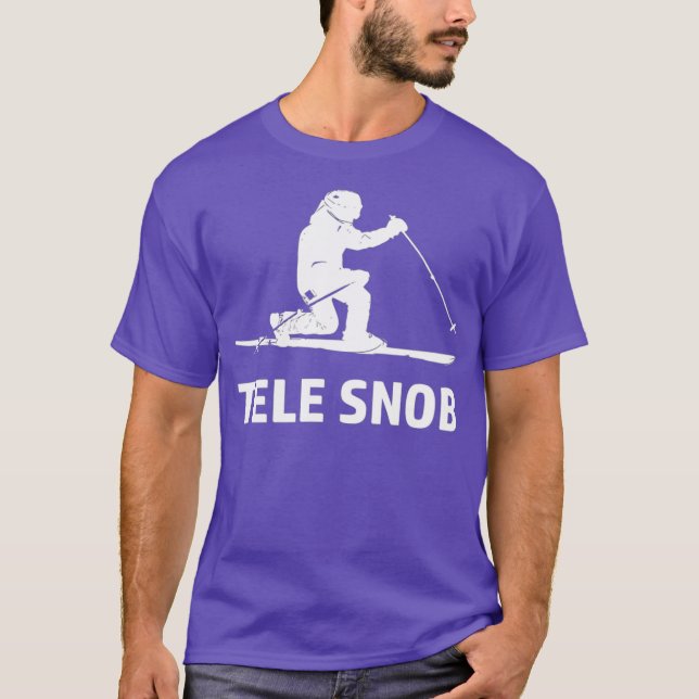 Camiseta Telemark Skiing Snob (Frente)
