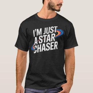 Camiseta Telescópio Amante de Astronomia Amadora Observação