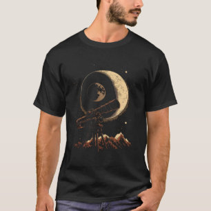 Camiseta Telescópio de eclipse lunar lunar Astronomia Astrô