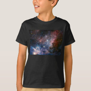 Camiseta Telescópio do Hubble da Nebulosa Vermelha e Azul