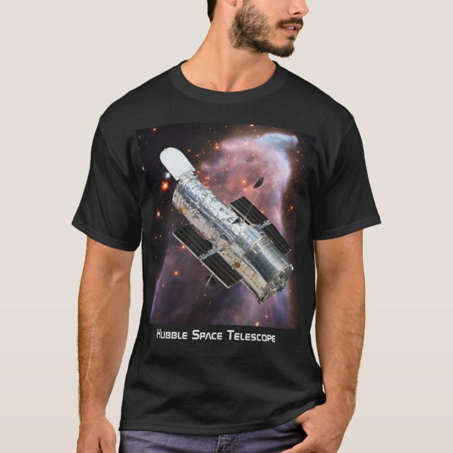 Camiseta Telescópio espacial Hubble (Frente)