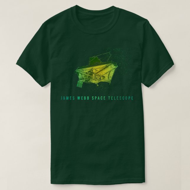 Camiseta Telescópio espacial James Webb (Frente do Design)
