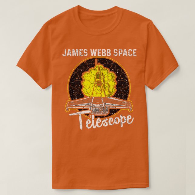 Camiseta Telescópio espacial James Webb JWST 9 (Frente do Design)