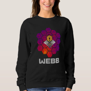 Camiseta Telescópio Espacial WEBB com Espelho Roxo Abstrato