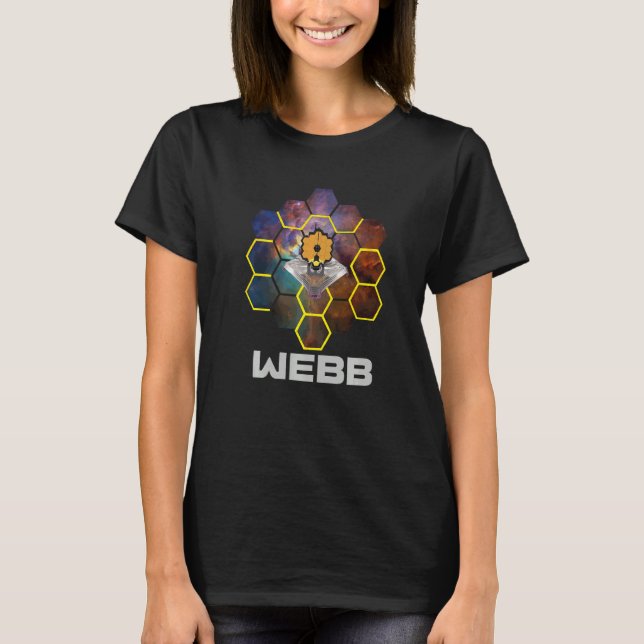 Camiseta Telescópio Espacial WEBB em Nebulosa com texto WEB (Frente)