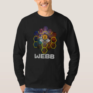 Camiseta Telescópio Espacial WEBB na Nebulosa com texto WEB