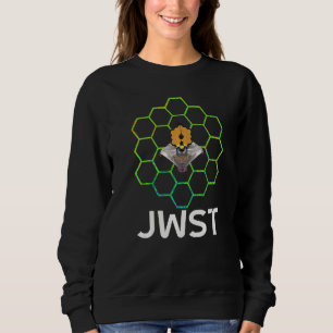Camiseta Telescópio Espacial WEBB no Espelho Verde Danifica