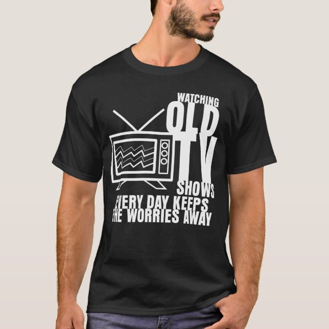 Camiseta Televisão 90s 80s RetroV engraçado (Frente)