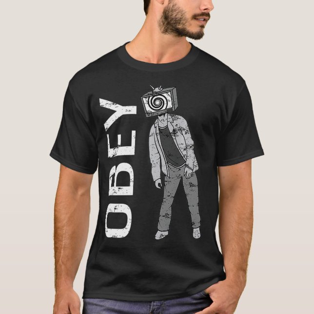 Camiseta Televisão Zombie da TV Obey (Frente)