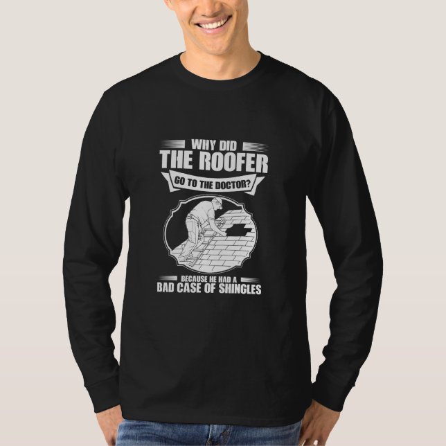 Camiseta Telhado Mau Caso De Coxas Roofer (Frente)