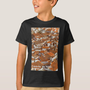 Camiseta Telhados de Castelo de Vide. Alentejo, Portugal