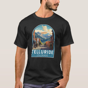 Camiseta Telluride Colorado Viagem Art Vintage