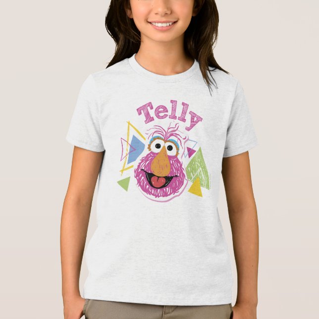 Camiseta Telly Monster Diversão Gráfica (Frente)