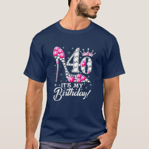Camiseta Tem 40 anos É o meu alvo rosa engraçado aniversári