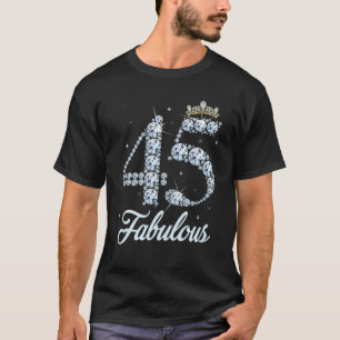 Camiseta Tem 45 Anos É A Minha Rainha Diamante, 45º Anivers