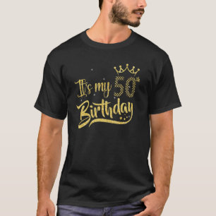 Camiseta Tem 50 anos É a minha coroa do Ouro de 50 anos