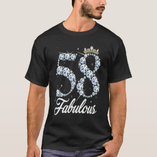 Camiseta Tem 58 Anos É A Rainha Diamante, 58º Aniversário